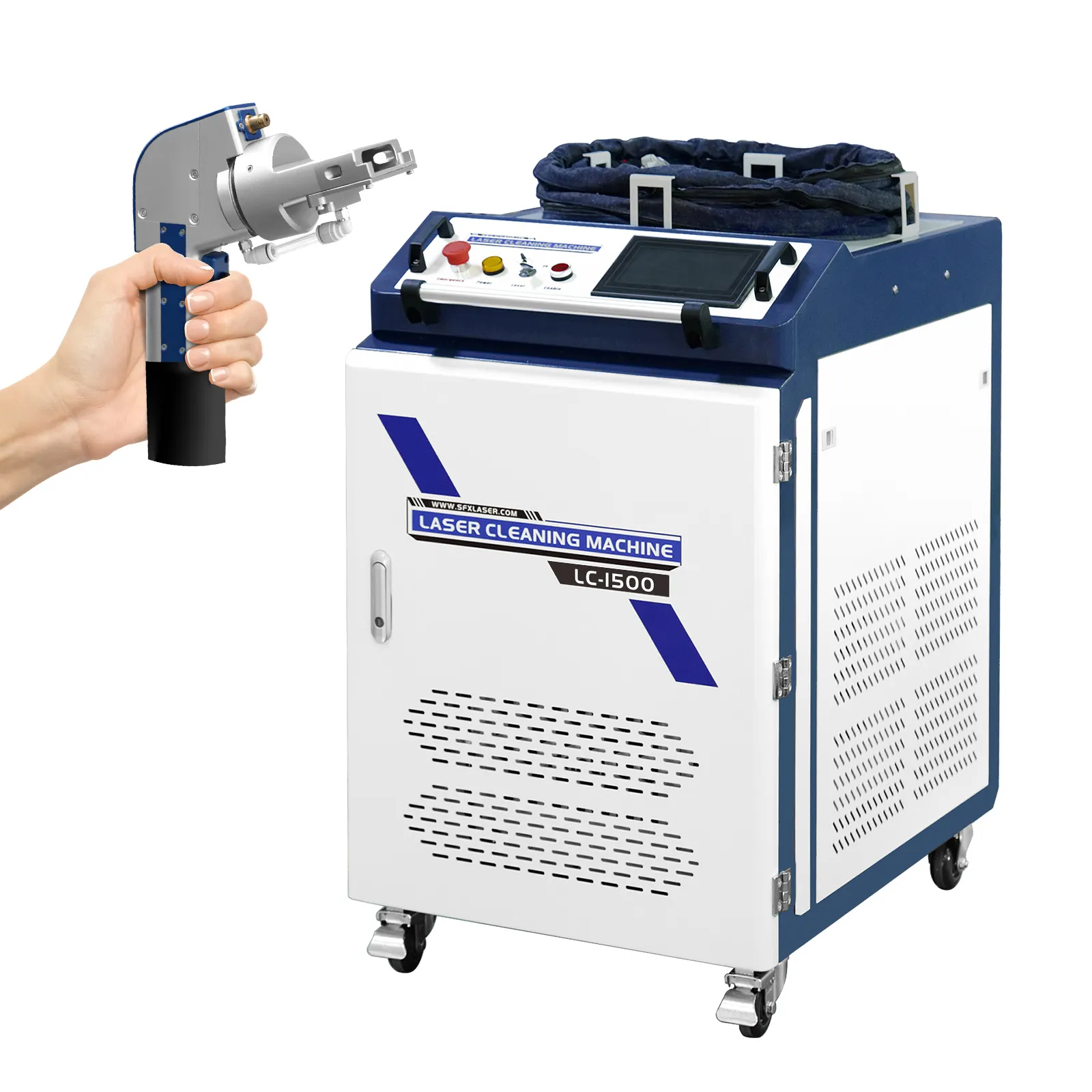 Jpt Laser Reinigingsmachine 1000W 2000W 3000W Handheld Laser Roest Verf Verwijdering Machine Cw Laser Cleaner