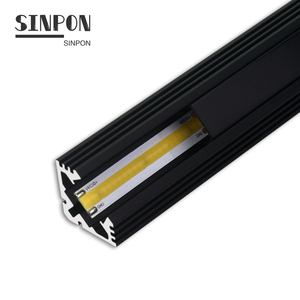 Kênh Khuếch Tán Màu Đen Bán Chạy Nhất Kênh Gắn Chìm LED Mỏng Nhôm Cho Dải Ánh Sáng Tuyến Tính - Product Image 5