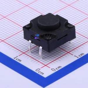 TC-FS1212D-C-G Tactile Switch Through hole-4P,12x12mm Switch Single Pole Single Throw Round Button 2.6N Through Hole - Product Image 1