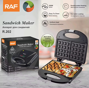 European Style Automatic Household Sandwich <b>Waffle</b> Toast Breakfast <b>Maker</b> Double-Sided Heating Non-Stick USB Powered Plastic - Product Image 6