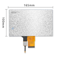 Écran IPS TFT LCD en verre P + G de 7.0 pouces avec écran tactile capacitif CTP A-Si TFT Active Matrix LED Backlight Résolution 800x480