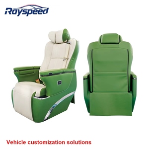 Sièges de voiture haut de gamme personnalisables en cuir pour Sprinter MPV RS, imperméables, à angle réglable, avec éclairage d'ambiance - Product Image 1