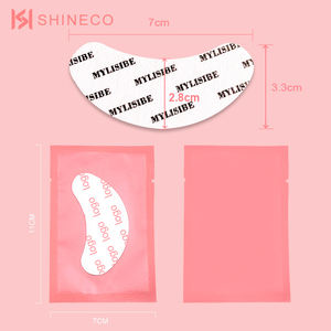 Adesivo de auto-adesivo, adesivo, rosa, fosco, oem, gel de colágeno, sob os olhos, almofadas, remendo de extensão de cílios com logotipo - Product Image 3