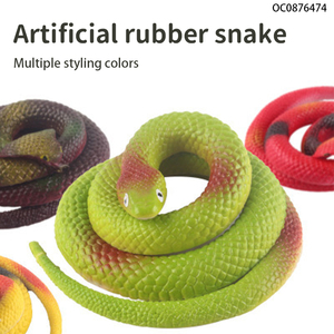 Broma modelo de goma de silicona suave Juguetes De Serpiente de miedo realistas para niños - Product Image 3