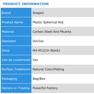 फैक्टरी मूल्य प्लास्टिक लाल काले m6 m8 m10 m12 प्लास्टिक बॉल अंगूठे का हैंडल नॉब नट क्लैम्पिंग बेकरी - Product Image 6