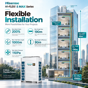   Verifizierte Hisense Hi-FLEXi S <span class=keywords><strong>MAX</strong></span> VRF Außeneinheit 3000-Stufen EEV Hydro-Box Abtauung Kontinuierliche Heizung Multi-Split VRV Klimaanlage - Product Image 6