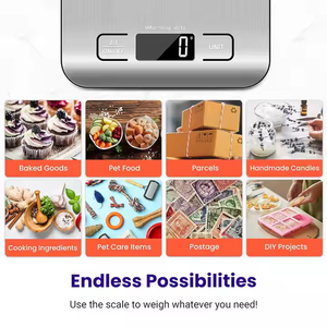 Balance de cuisine 10 kg/1 g avec panneau en acier inoxydable, balance à <span class=keywords><strong>café</strong></span> électrique, écran LCD, balance numérique pour la pâtisserie et la cuisine - Product Image 6