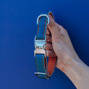 Kalung Anjing Bergaya dengan Gesper Logam yang Tahan Lama, Kalung Hewan Peliharaan Buatan Tangan - Product Image 2