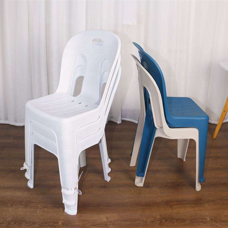 Best Selling Arm White Plastic Chairs Durable Stackable Seating