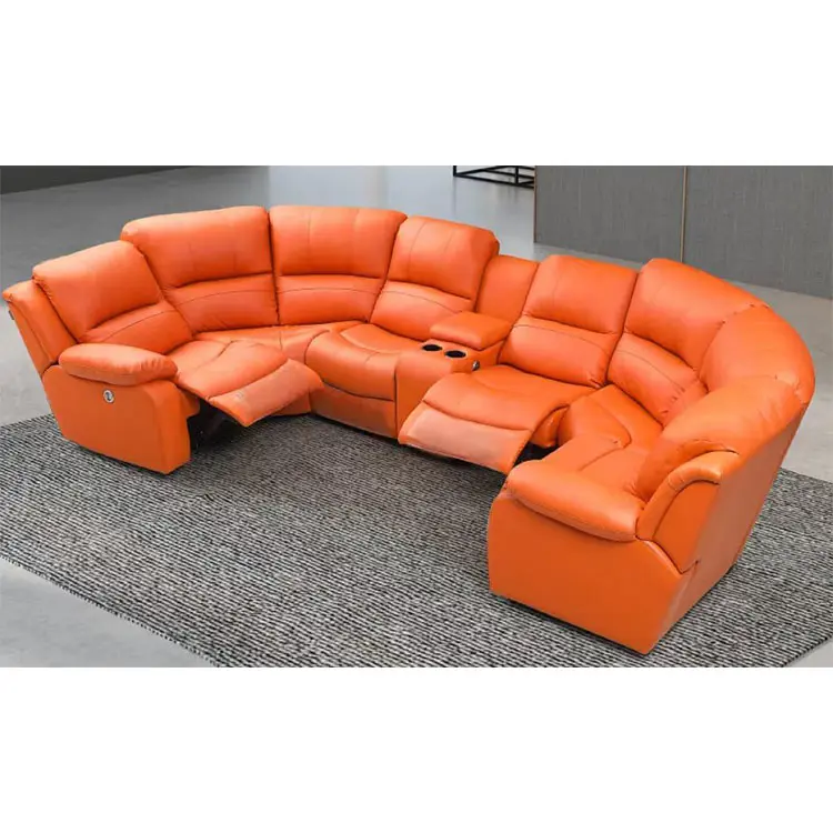 Cina personalizzazione film Cinema Vip reclinabile divano reclinabile elettrico poltrona in tessuto divano Cinema