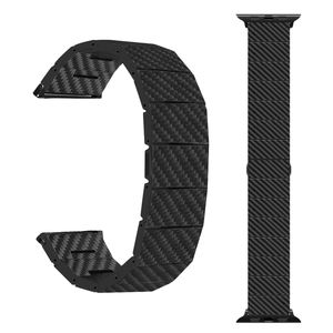 Correa de reloj inteligente de fibra de carbono de liberación rápida 18mm 20mm 22mm 41mm 45mm correa de reloj de carbono de repuesto para <span class=keywords><strong>Apple</strong></span> <span class=keywords><strong>Watch</strong></span> - Product Image 1