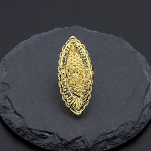 JXX Venta al por Mayor Anillos de Mano de Latón Chapado en Oro de 24k Estilo Dubái, Accesorios de Joyería, Anillos de Moda para Mujer - Product Image 6