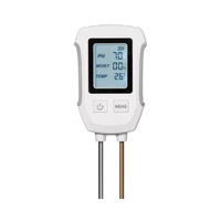 Testeur de sol intelligent à double sonde, affichage numérique haute précision (pH/humidité), contrôle par application, précision 0,01 pour jardins et plantes en pot