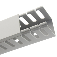 Boîte de gestion de fil en PVC fabriqué en Chine 100*50 conduit de câbles tuyaux de goulotte d'extrusion en plastique solide organisateur de câble bureau différentes tailles