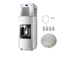 Machine à glaçons automatique commerciale avec bac de stockage intégré, utilisation au bureau, à l'hôtel, distributeur de glaçons