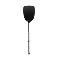 Lot de 7 outils de cuisson en nylon avec poignées en marbre Ustensiles de cuisine en silicone 1-en-1 pour la cuisine à domicile