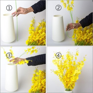 Artificial Oncidium 3 Branches Dancing Orchid Silk Fake Orchid Flowers Wedding & Hotel Floral Arrangement - Product Image 3