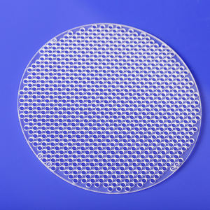 Pelat kuarsa bening semikonduktor kemurnian tinggi (>99.99%) bahan pengolahan presisi las dapat disesuaikan sesuai gambar - Product Image 1