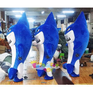 Kostum boneka ukuran dewasa maskot hiu tiup jahat - Product Image 2