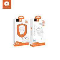 Pengisi Daya Rumah Universal Ramah Lingkungan WUW PD20W GaN Mini Ukuran Kecil Tipe-C Tunggal Pengisian Cepat Menerima OEM Pengisi Daya USB-C PD