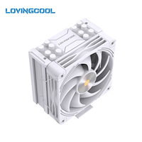 Enfriador de CPU LOVINGCOOL K600 OEM de Fábrica, 6 Tubos de Calor, Enfriador de Aire PWM, 220W TDP, Ventilador Hidráulico ARGB de 5V para Intel/AMD y Gabinetes de Juegos