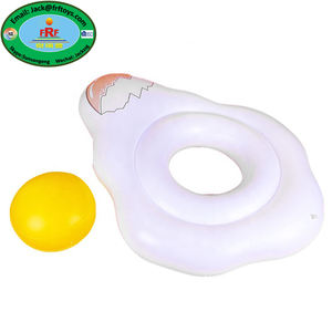 Bouée gonflable PVC en forme d'œuf frit <span class=keywords><strong>pour</strong></span> <span class=keywords><strong>piscine</strong></span>, idéale <span class=keywords><strong>pour</strong></span> les fêtes aquatiques - Product Image 2