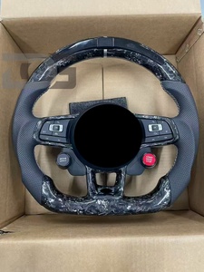 พวงมาลัยคาร์บอนไฟเบอร์ LED พร้อมปุ่มควบคุม สำหรับรถยนต์ <span class=keywords><strong>VW</strong></span>/Volkswagen MK7 GTI Golf 6 7 7.5 R R-Line CC Polo Passat B8 <span class=keywords><strong>TDI</strong></span> อุปกรณ์ตกแต่งรถยนต์ - Product Image 2