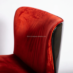 Revêtement en tissu mousse ignifuge de coquille d'usine OEM Fauteuil lounge moderne Marilyn Pivotant en acier revêtu de poudre en fibre de verre - Product Image 1