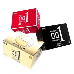 For OLO 001 Ultra-thin Safer Sex Natural Latex Water Based Silicone Condom For Men Long Time Condoms