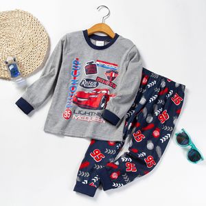 Ensemble de pyjamas en coton pour filles, imprimé de dessins animés, vêtements de nuit pour enfants, t-shirt et pantalon, doux et mignons, vêtements de maison pour garçons, 2 pièces, pyjama d'automne pour enfants - Product Image 4