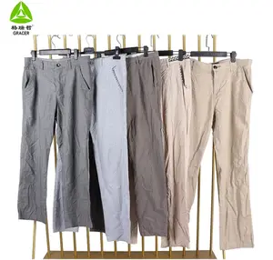 Second Hand Clothes Men Cotton Pants Ukay Ukay Bales Import Used Clothes To In India