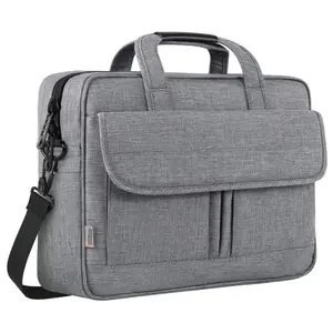 กระเป๋าเอกสารทางธุรกิจขนาด15.6นิ้วกระเป๋าแล็ปท็อปสำหรับผู้ชายกระเป๋าไหล่กันน้ำกระเป๋าแล็ปท็อปสำหรับคอมพิวเตอร์โน้ตบุ๊ค MacBook