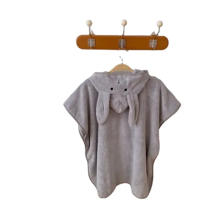 Bé ngủ bé Romper Bộ Quà Tặng cotton hữu cơ 2 mảnh đồ ngủ Pajama Bộ bé tắm Khăn trùm đầu