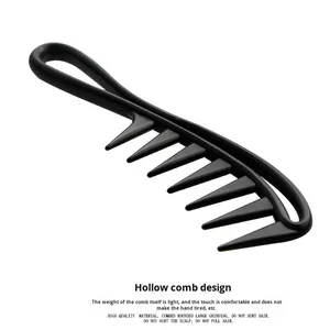 Pettine da uomo in stile retrò 4 pezzi con manico in plastica - Product Image 4