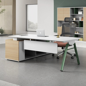 Escritorio Ejecutivo Ekintop Blanco 2000*1680*750, Muebles de Oficina Modernos, Estación de Trabajo Individual - Product Image 3