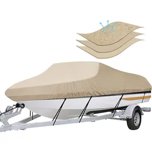 Tamanho personalizado Durable Barco Tarp Capa Heavy Duty Impermeável All Weather Boat Cover