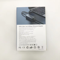 Adaptador de Red USB 3.0 a RJ45 2.5G, Conversor de Red Cableada de 2500Mbps, Hub de Red LAN para Win7/8/10 MAC, Adaptador para PC y Laptop