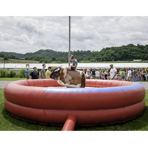 5m de diamètre gonflable rodéo mécanique <span class=keywords><strong>Bull</strong></span> Ride Machine adultes enfants en plein air gonflable carnaval jeux de Sport pour les événements - Product Image 5
