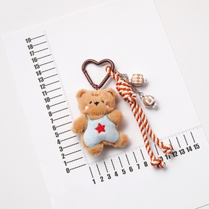 Portachiavi in peluche a forma di panda cartone animato, ciondolo a nappa a forma di orso, decorazione per borsa, coppia di conigli, regalo per la migliore amica - Product Image 6