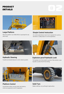 8-27 मीटर इलेक्ट्रिक या डीजल हवाई स्पाइडर मैन लिफ्ट हवाई काम के लिए छोटे चेरी पिकर स्पष्ट स्व-चालित बूम लिफ्ट - Product Image 5