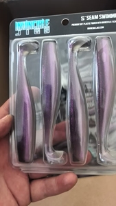 Leurre de pêche en plastique personnalisé de 40 g, appât dur avec emballage en blister en forme de coquille de palourde verni en relief, emballage jetable avec fenêtre - Product Image 6