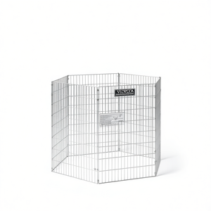 VEXCEA Cage modulaire pour animaux de compagnie à 6 panneaux, hexagonale, en fer galvanisé, taille moyenne, enclos intérieur pour animaux - Product Image 1