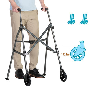 Andador rodante ligero y plegable para adultos, personas mayores, ayuda compacta para caminar de viaje para el cuidado de ancianos - Product Image 6
