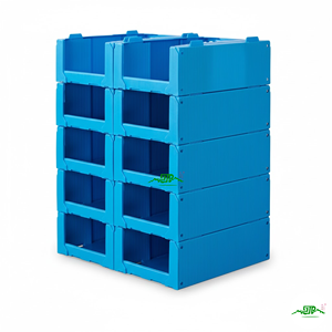 Caja <span class=keywords><strong>de</strong></span> Almacenamiento <span class=keywords><strong>de</strong></span> Ropa y Calcetines CORRUONE, Plegable, <span class=keywords><strong>de</strong></span> Plástico PP Corrugado, Apilable, Ecológica, Resistente al Agua y a los Rayos UV - Product Image 2
