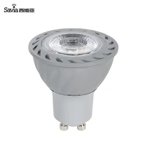 Savia GU10 Bola Lampu LED 8W 600Lm 3000K Bola Lampu Sorot AC220-240V 24 Sudut Sinar Dapat Diredupkan Bola Lampu Spot untuk Lampu Komersial