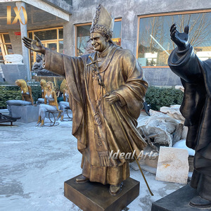 Fundido al aire libre decorativo religioso romano bronce Santo Michael Arcángel Ángel estatua - Product Image 3