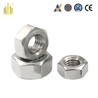 Écrous hexagonaux polis SS304 A2-70 conformes aux normes ASME B18.2.2 et ANSI B18.2.2, ASME B18.6.3 # 4- # 12 1/4-7/8 pouces pour les secteurs de la santé, de l'exploitation minière et du traitement de l'eau