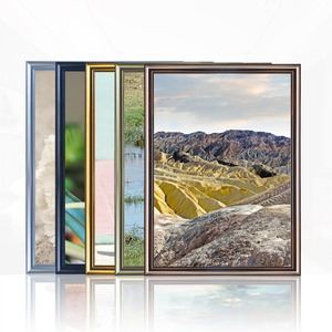 Sortie d'usine vente en gros A1/A2/A3/A4 taille personnalisée noir ménage mur Art métal aluminium image cadre <span class=keywords><strong>Photo</strong></span> <span class=keywords><strong>profil</strong></span> - Product Image 1