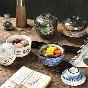 Olla de Cerámica Estilo Japonés con Tapa, Tazón para Cocinar Huevos y Postres al Vapor, Olla para Nido de Pájaro, Uso Doméstico y en Restaurantes - Product Image 2