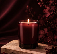 d'huile parfumée en forme de citrouille d'automne de luxe de haute qualité pot en verre bougie parfumée de Noël et d'Halloween